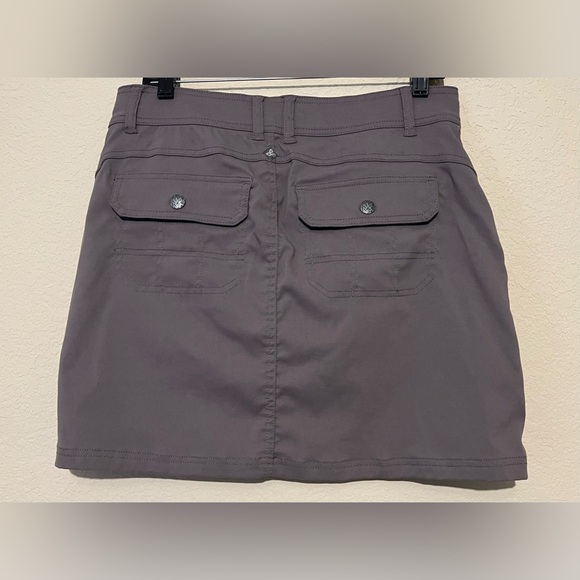 prAna Halle Skort Short / Skirt Coal Grey Womens 8 Outdoor Active - Picture 2 of 6